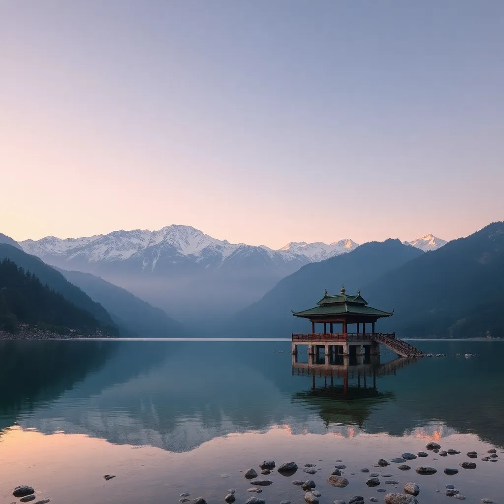 Sikkim mountain lake